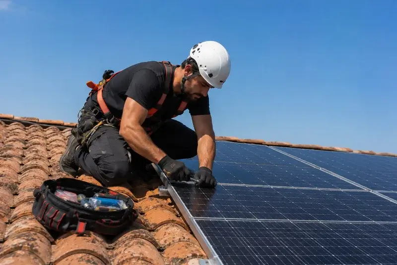 Maintenance et monitoring de panneaux solaires à Neffiès