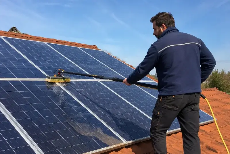 Nettoyage et entretien de panneaux solaires à Neffiès